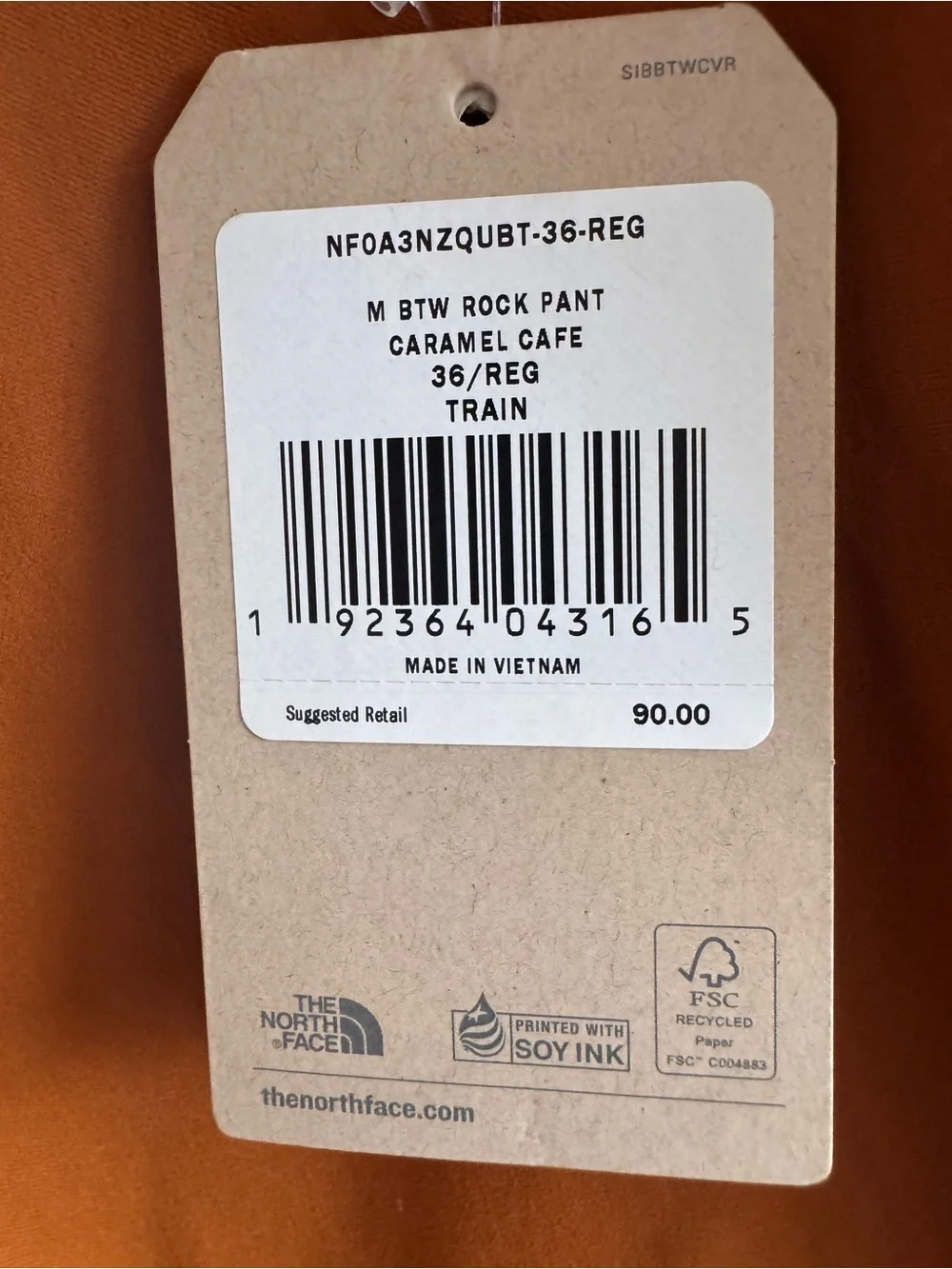 The North Face Beyond The Wall Rock Pants Men’s 36 Caramel Cafe NWT